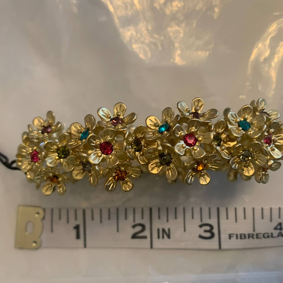 Rain floral gold & multi-colored bracelet NWT - Picture 2 of 5